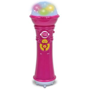 Bontempi Microphone karaoké 21 cm rose