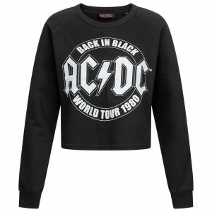 ACDC Tour Femmes Sweat crop POLCS009BLK