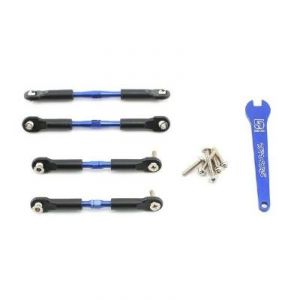 Image de Traxxas 3741A - Biellettes de carrossage alu bleues av/arr 39/49mm (2)