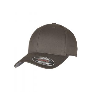 Flexfit Wooly Combed Unisexe Casquette Gris foncé S-M, 63% Polyester, 34% Coton, 3% Élasthanne,