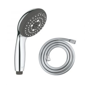 Grohe Douchette 3 jets Vitalio Start 100 chromé avec flexible 175