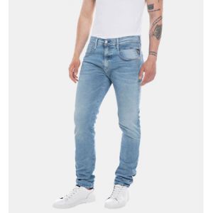 REPLAY Jean Anbass Hyperflex slim légèrement délavé Bleu - Couleur Bleu - Taille XL