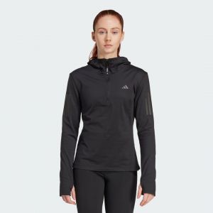 Adidas Own The Run Winterized Hooded Half-zip, pointure Small - Taille Small