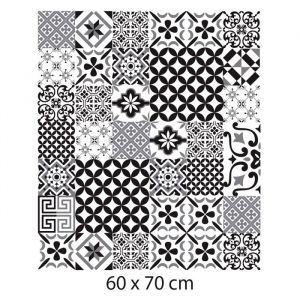 Crédence cuisine adhésive autocollante greyblack - 60 x 70 cm – Idéal fond de hotte