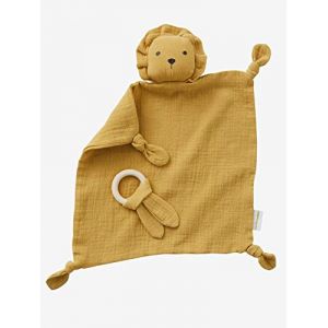 Image de Vertbaudet Doudou lange + hochet rond curry TU