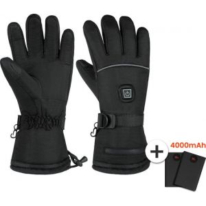 TTD Gants chauffants rechargeables - Taille XL - Gants &eacute;lectriques chauffants - Moufles chauffantes - Gants chauffants &agrave; piles pour hommes et femmes - Unisexe