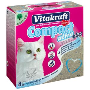 Image de Vitakraft Compact Ultra Plus - Litière en silice senteur de talc pour bébé