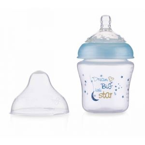N&ucirc;by Biberon Little Moments d&eacute;bit lent 180ml 0m+