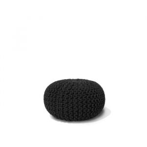 Image de Beliani Pouf noir 40 x 25 cm CONRAD