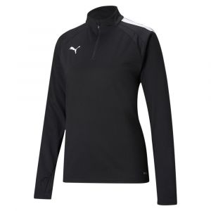 Image de Puma Maillot d'Entraînement teamLIGA Fermeture Éclair 1/4 - Noir/Blanc Femme, pointure X-Large - Noir - Taille X-Large