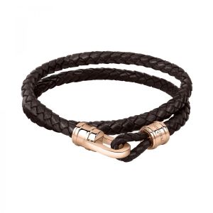 Morellato Bracelet en acier, cuir MOODY Marron - Couleur Marron - Taille Taille unique