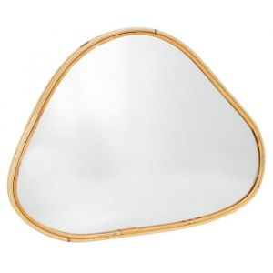 Aubry Gaspard Miroir en rotin Organic