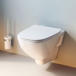 FlashClean wc mural sans rebord avec couvercle de siège Softclosing, Blanc CXA1700SC - Am.pm