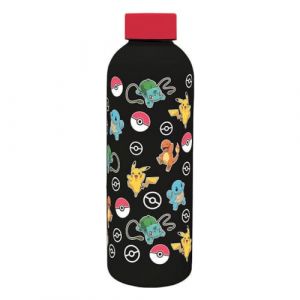 Gourde en acier inoxydable - KIDS LICENSING - Pokémon - 500 ml - Antirouille - Sans BPA