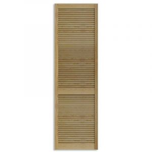 Porte De Placard Naturel Persiennee 242,2 X 49,4 Cm
