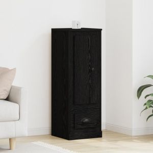 VidaXL Buffet Noir Chêne avec tiroir Chêne noir 36 x 35.5 x 103.5 cm