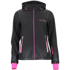 Blouson à capuche zippé contrecolle polaire femme Peak Mountain Softshell