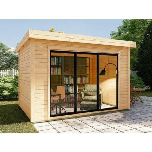 Studio de jardin en bois 15,3 m² - Epaisseur 28 mm - CANOPIA