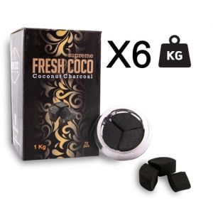 Image de Coco Pack 6 KG CHARBON CHICHA NATUREL FRESH POUR SYSTEME DE CHAUFFE