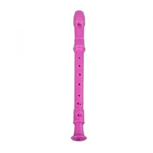 SURENHAP Flûte à bec soprano Instrument enregistreur Soprano, flûte triple descendante à 8 trous, ABS instruments flute Rose rouge