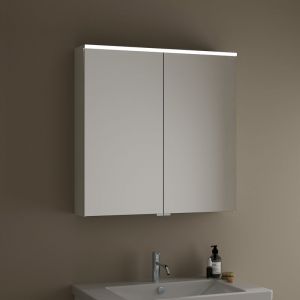 Burgbad Eqio Armoire de toilette, 2 portes, SPGS080F2009,