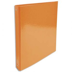 Exacompta Classeur 4 anneaux Iderama - en carte 18/10e - dos 4 cm - A4 - orange