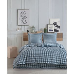 Parure de lit 1 personne 140x200 cm coton imprimé