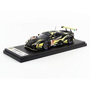 Image de Voiture Miniature de Collection LOOKSMART 1 43 FERRARI 488 GTE Evo Le Mans 2021 Yellow / Black LSLM127