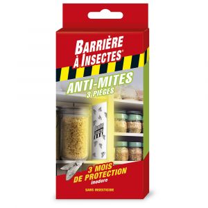 Barrière à Insectes Anti mites alimentaires étui de 3 pièges marque