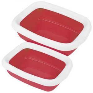 Camon Gatto Lettiera Beta con Cornice 49x40x13 cm, colorata e resistente