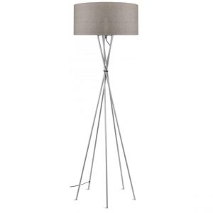 Declikdeco Lampadaire Multi Pied Métal Gris LIMA