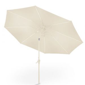 Blumfeldt Parasol de Jardin Exterieur et Balcon, Panneaux Solaires, Lumières LED, Protection UV, Etanche, Grand Parasol Deporte Réglables Hauteur et Angle, Parasols Exterieur Jardin, Avec ou Sans Pied