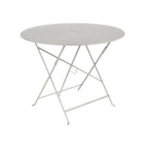 Fermob Table de jardin en métal Bistro ø96 cm gris argile