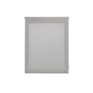 Image de Store enrouleur 100X250 ARGENT Poliéster Translucide avec Fixation au mur ou au plafond PURLINE