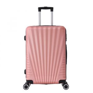 Valise Moyenne 4 roues 65cm ABS Rose Gold - Elegance - Trolley ADC