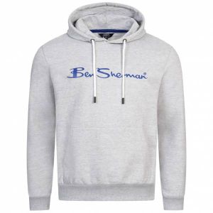 Ben Sherman Casual Hommes Sweat à capuche 0067810G-GRIS CHINÉ