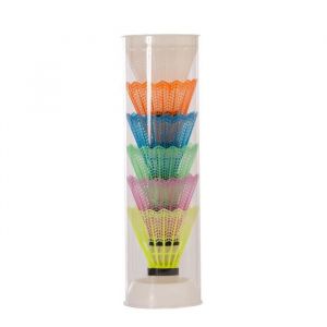 Softee Lot de 6 Volants de badminton en plastique