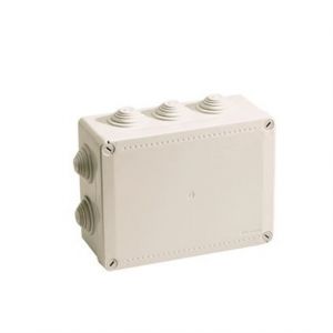 Iboco Boite de dérivation - a tétines - 380 x 300 x 120 mm - gris - boite étanche 05540