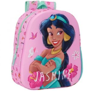 Safta M890a Princesses Disney - Sac à dos d'école, avec design 3D, adaptable au chariot, idéal pour les enfants de différents âges, confortable et polyvalent, qualité et résistance, 27 x 10 x 33 cm, (La boutique des toons, neuf)