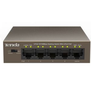 Tenda Switch réseau RJ45 TEF1105-4-63W 5 ports fonction PoE