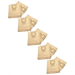 Vhbw 50x Sacs compatible avec Miele Flamenco, Euro Classic 2000 aspirateur - papier, type H, 27cm x 21,5cm, couleur sabl