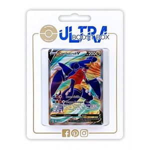 My-booster Carchacrok V 178/189 Full Art - Ultraboost X Epée et Bouclier 10 Astres Radieux - Coffret de 10 Cartes Pokémon Françaises
