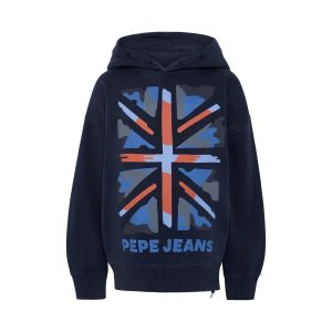 Pepe Jeans Sweat &agrave; capuche 8 - 16 ans Bleu Fonc&eacute; - Taille 10 ans;12 ans;14 ans;16 ans;8 ans