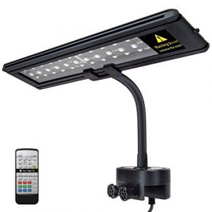 IREENUO LED Lampe Aquarium, Spectre Complet Aquarium Clip Lumiere avec Télécommande, Eclairage LED Aquarium Plantes