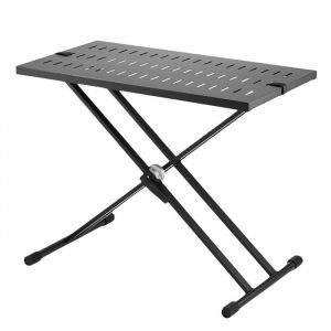 Table DJ Portable-Duoku-81 x 50,8 cm-Hauteur R&eacute;glable pour Ordinateur Portable et Contr&ocirc;leur-Bureau Pliable &agrave; Double en X