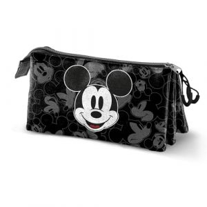 Disney Mickey Mouse Year-Trousse Triple, Noir, 23 x 11 cm