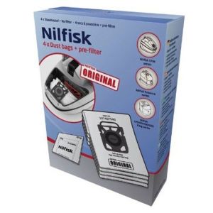 Nilfisk 107407940 - 4 sacs pour aspirateurs