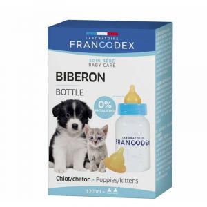 Image de Francodex Biberon chiot et chaton + 2 tetines