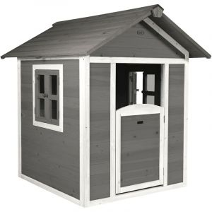 Axi Maison Enfant Beach Lodge en Gris - Maison de Jeux en Bois FFC pour Les Enfants - Maisonnette / Cabane de Jeu pour Le Jardin