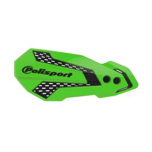 Polisport Protège-mains Mx Flow Kawasaki Kx250 04>/kx250f/kx450f 08-18/kx125/kx250 07> One Size Green / Black